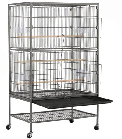 DailySupplies® Vogelkooi - Papegaaienkooi - Vogelkooien voor Binnen - Zwart