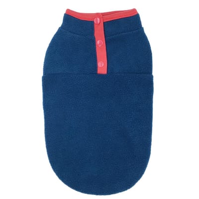 Fleece Hondenkleding Voor Kleine Honden Lente Herfst Warm Puppy Katten Vest Shih Tzu Chihuahua Kleding Franse Bulldog Jas Pug jassen XS 0.5-2 kg blue