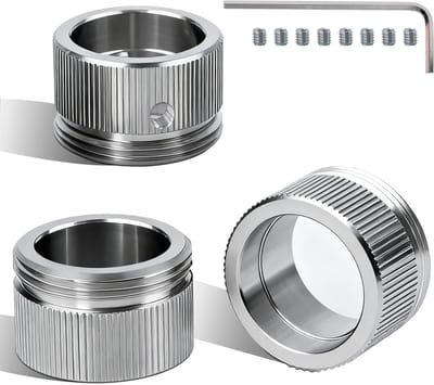 3-delige 304 roestvrijstalen verwarming ventiel adapter, thermostaatkop voor radiator met strips, M30 x 15 RA/Rav interface adapter voor optimale temperatuurregeling en energie-efficiëntie