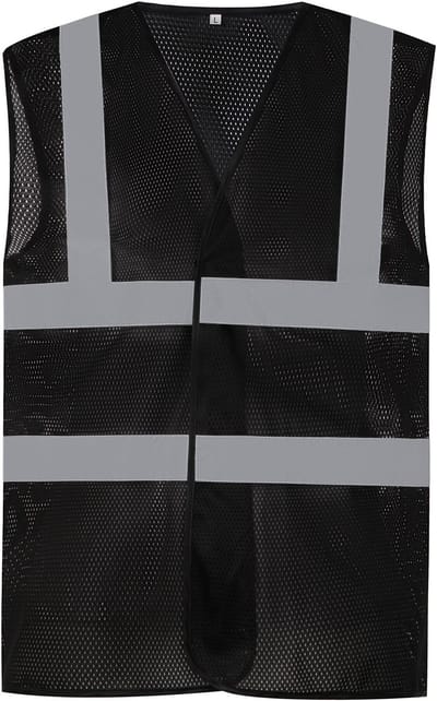 Gilet Unisex M Yoko V-hals Mouwloos Black 100% Polyester