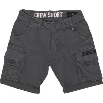 Korte herenbroek met ronde hals, vintage grijs