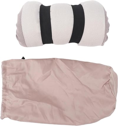 Kampeerkussen Traagschuim - Reiskussen Neopreen - Buiten slapen - Aanpasbaar Ergonomisch - 38x26x10 cm - Grijs