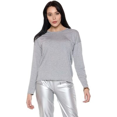 T-Shirt Lange Mouw Leone 1947 Woman Long Sleeves Pearl