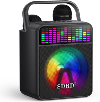 Draagbare Karaoke Machine met Microfoon voor Feestjes en Optredens