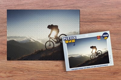 Puzzel Fietsen vanaf de berg op een mountainbike - Legpuzzel - Puzzel 1000 stukjes volwassenen