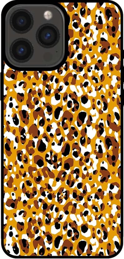 Smartphonica Telefoonhoesje voor iPhone 13 Pro Max met panterprint - TPU backcover met luiaardprint - Bruin geschikt voor iPhone 13 Pro Max