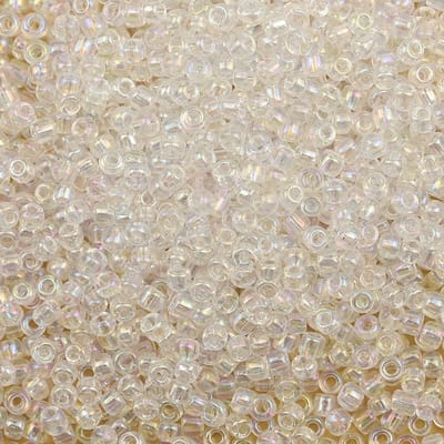 Heldere regenboogkleur, 3 mm, kralen om te rijgen, 3600 stuks/100 gram, 8/0 glazen kralen voor het maken van sieraden, armbanden, halskettingen en oorbellen (heldere regenboog)