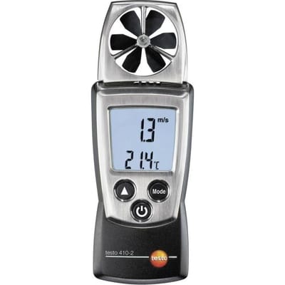 TES luchtsnelheidsmeter 410, ind/aanduiding dig, display verlicht