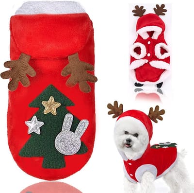 Kerst Outfit voor kleine hondjes - Kerstkleding HondMaat XXL