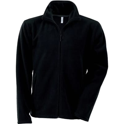 Kariban Microfleece met rits heren K911 - Black - S