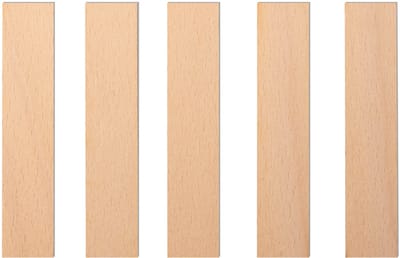 TopWosk - Houten Katoenen - 60x8x1 mm - FSC-gecertificeerd - Milieuvriendelijk - Verpakking van 5