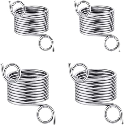4 x Vingerhouders voor Breien Metalen Vingerhoed Verschillende Maten Gevlochten Ring voor Ambachten Roestvrij Staal Handige Gebreide Vingerspoel