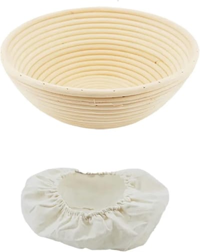 Broodmand Rotan - Rijsmand Deegmand - Brood Bakken - Handgemaakt Gevormd Brood - 25 x 8.5 cm - Natuurlijk
