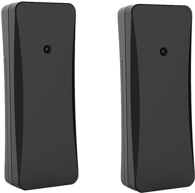 2-Pack Draadloze Buiten Sensor voor Weerstation, Thermometer voor Buitentemperatuur en Vochtigheid, 433MHz, Zwart