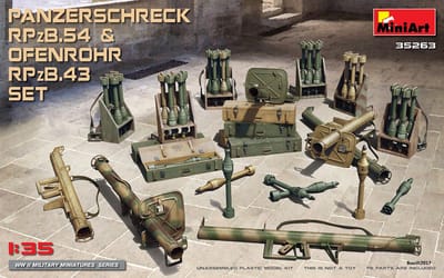 MiniArt Modelbouwpakket Militaire voertuigen - 35263 Panzerschreck RPzB.54 - Ofenrohr RPzB.43 WWII Plastic - 1:35 - Modelbouw