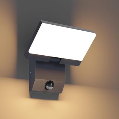 Buitenlamp met sensor dag en nacht - Wandlamp met bewegingsdetectie - Op zonne energie - Veilig