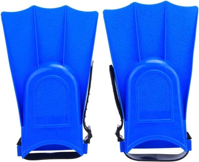Kinderduikvinnen van PVC, lichtgewicht zwemtraining vinnen, webbing voor kinderen (maat 25-30, blauw)