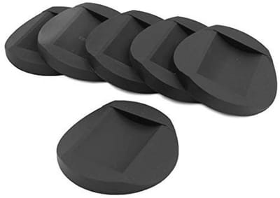 Antislippads voor Meubelwielen - Set van 6 voor Bescherming van Vloeren
