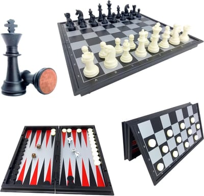 Solacis Magnetisch schaakspel - Magnetisch schaakbord - Reis schaakspel - Schaken - Schaakspel - Must have!
