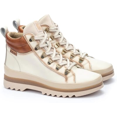 Pikolinos Off-white Vigo Leren Enkellaarsjes
