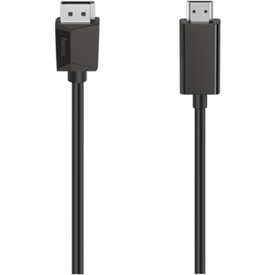 Hama 00200712 DisplayPort-kabel DisplayPort / HDMI Adapterkabel DisplayPort-stekker, HDMI-A-stekker 1.50 m Zwart