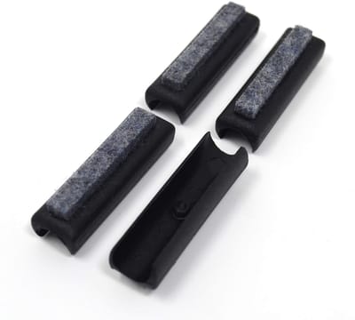 aladdien - Viltglijders - Vloerbeschermers - Geluidsdempend - Zwart - Meubelglijders - Set van 4 stuks - Geschikt voor rond buisframe