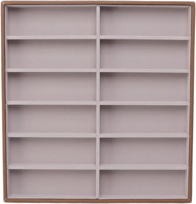 Sunglasses Display Tray voor Thuis en Winkels, PU Houten Opbergdoos met 12 Vakjes voor Zonnebrillen en Accessoires