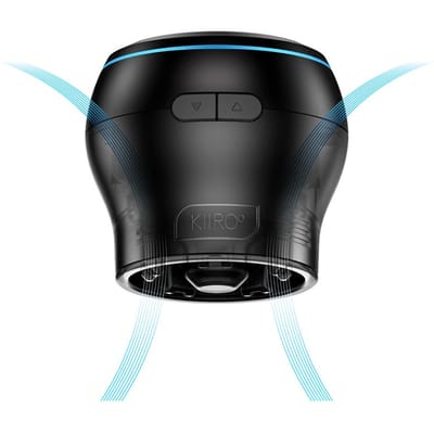 Kiiroo PowerBlow Blowjob Masturbator met Zuigfunctie - voor Gebruik met Kiiroo Feel Pocket Pussy - Instelbare en Interactieve Blowjob Simulator - Connect met Adult Content via FeelMe AI - [ Pocket Pussy Niet Inbegrepen ]