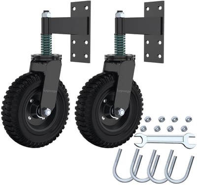 Hekpoortwiel 20 cm - Heavy Duty Draaibare Wielen voor Metalen Buizen met Hoge Belastbaarheid