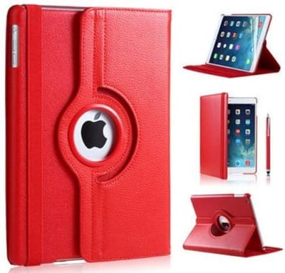 geschikt voor Apple Ipad Air hoes - Rood - geschikt voor Apple iPad Air | Apple iPad 5 9.7 (2017) | Apple iPad 6 9.7 (2018) | Book Case Kunstleer