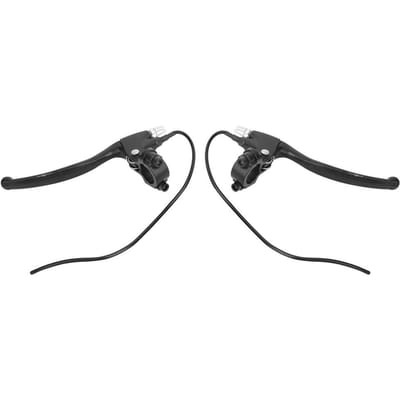 1 Paar Elektrische Fiets E-Bike Achterremhendel Stuurhandvatten Montage Black gray