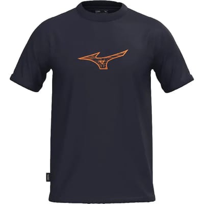 Mizuno Athletics Rb T-shirt Met Korte Mouwen Blauw S Man