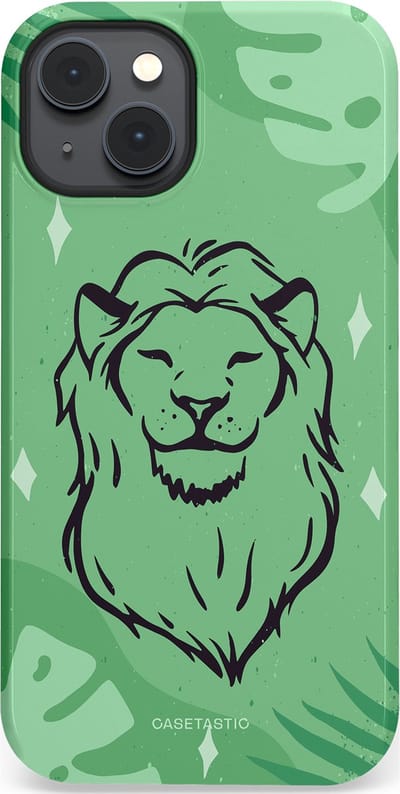 Casetastic hoesje geschikt voor Apple iPhone 14 - MagSafe - Dubbellaagse bescherming - Trots in de jungle - Fashion Case - Mintgroen