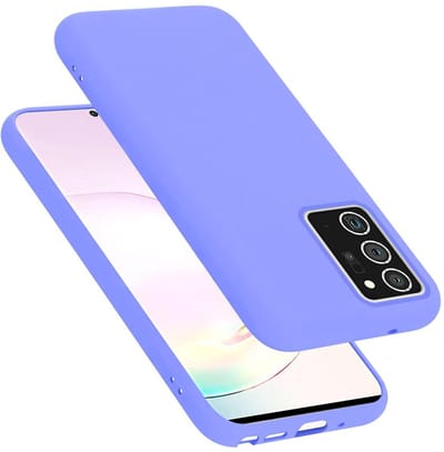 Cadorabo Hoesje geschikt voor Samsung Galaxy NOTE 20 PLUS in LIQUID LICHT PAARS - Beschermhoes gemaakt van flexibel TPU silicone Case Cover