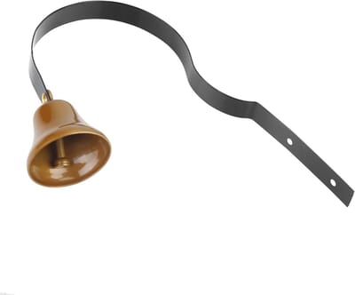 Winkeliers Deurbel - Servicebel Metaal - Klantenservice Melden - Antieke Stijl - 40 mm Diameter - Bronskleurig