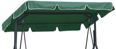 FEROCITY - Vervangend dak tuinschommel, universeel zonnedak voor 3-zits schommelbank, voor Hollywood-schommel - dakbedekking - Waterafstotend - 112 x 166 cm - Cordura - Groen