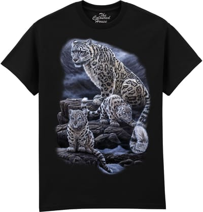 Sneeuwluipaard Snow Leopards Family The Coloured House T-shirt M