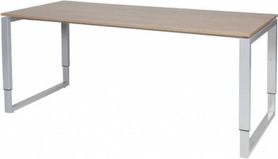 Verstelbaar Bureau - Plus 180x80 Havana Kersen - alu frame