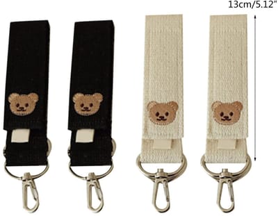 Dailygoods - Kinderwagenhaken, kinderwagenhaken, 2 stuks, zakhaken, anti-slip hanghaken, luiertas, mamatas, portemonnee, kinderwagen, accessoires, kinderwagenaccessoires, accessoires voor kleine kinderen