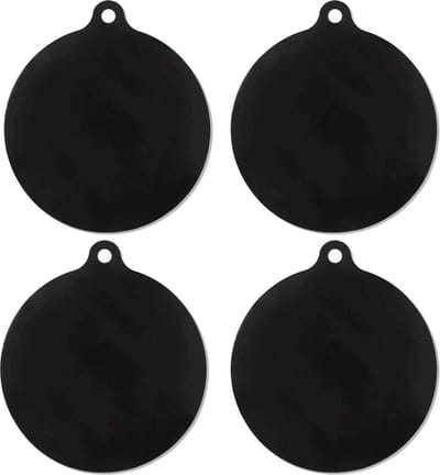 Inductie Beschermings Mat - 4 Stuks - Rond Ø22cm - Koken tot 260 ºC - Antislip - Inductie Beschermer - Onderzetters Pannen - Panbeschermers - Inductie Pannen - Siliconen - Zwart