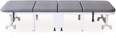 Opvouwbaar bed - Logeerbed gastenbed - Comfortabel slapen - Met matras - 190x60x58cm - Grijs