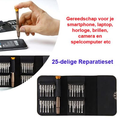 2 Set van 25-Delige Schroevendraaier Reparatie