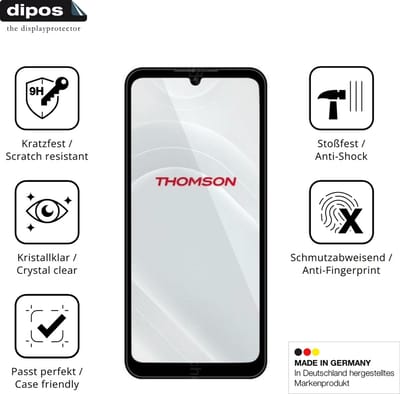 dipos – 2x Pantserfolie geschikt voor Thomson Origin 680 | 9H Screenprotector