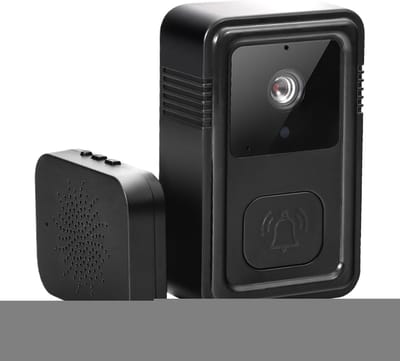 Slimme Deurbel Camera - WiFi Deurbel - Huis Beveiligen - Bidirectionele Audio - 85 x 53 x 24 cm - Zwart