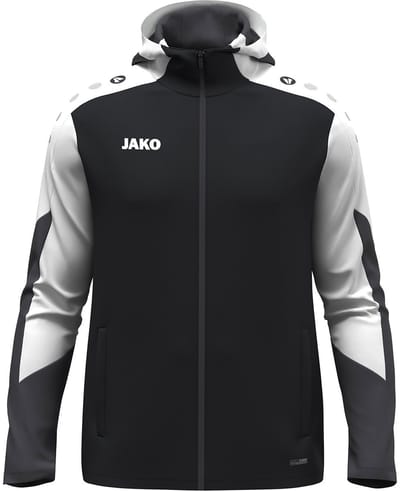 Jako Dynamic Jas Met Kap Heren - Zwart / Wit / Antraciet | Maat: M