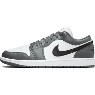 Air Jordan 1 Low Iron Grey Black Heren Sneakers Wit 553558-152 45.5 gray