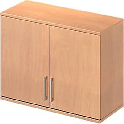 Schäfer Shop Genius Opzetkast TETRIS WOOD, 2 ordnerhoogten, B 1000 mm, afsluitbaar, beukenpatroon