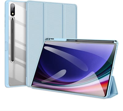 Dux Ducis - Tablet hoes geschikt voor Samsung Galaxy Tab S10 Plus (2024) - Toby Series - Auto Wake/Sleep functie - Met Pencil houder - Blauw