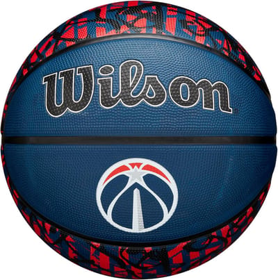 NBA Team Graffiti Basketbal - Maat 7 (29.5") voor Buiten - Stevige Grip