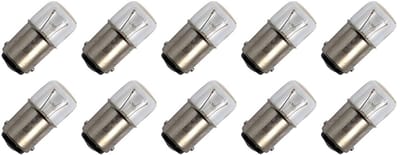 Signaallamp Ba15d 30V 3W - 100 mAh - 10 stuks - T16 Gloeilamp Ø16mm - 35mm - 2500K - Dimbaar